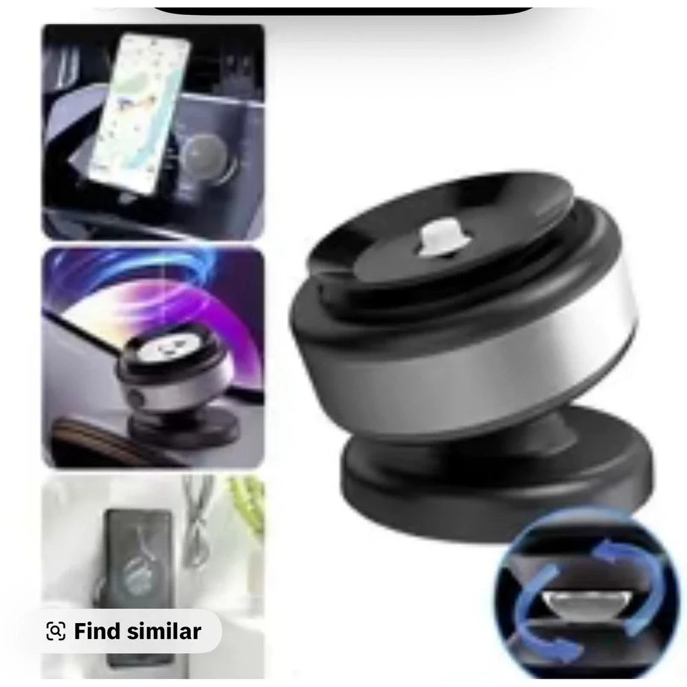 Universal Magnetic Car‎ Phone Mount Holder USB Charging 360 Rotation